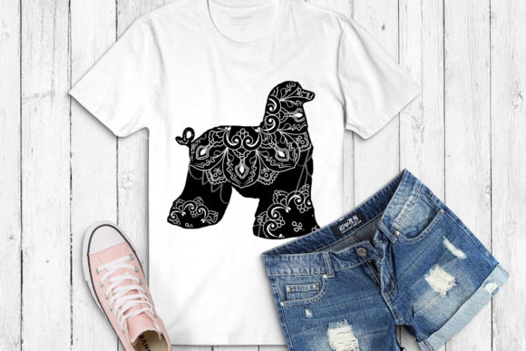 Afghan Hound Dog Mandala