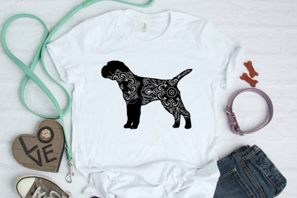 Border Terrier Dog Mandala