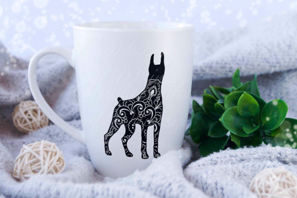 Doberman Dog Mandala
