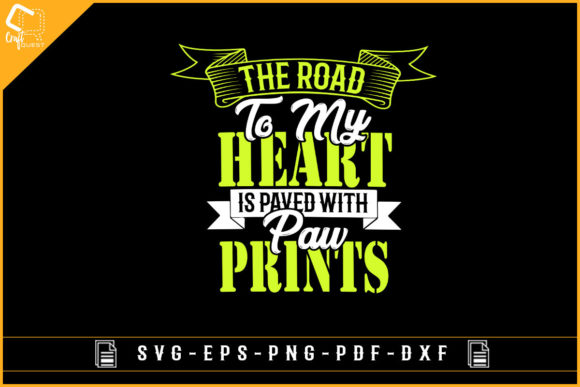 Dog Lover Design with Vector Paw Print