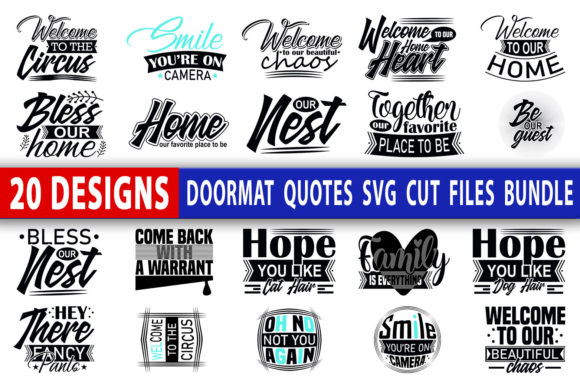 Doormat Quotes Svg Design Bundle
