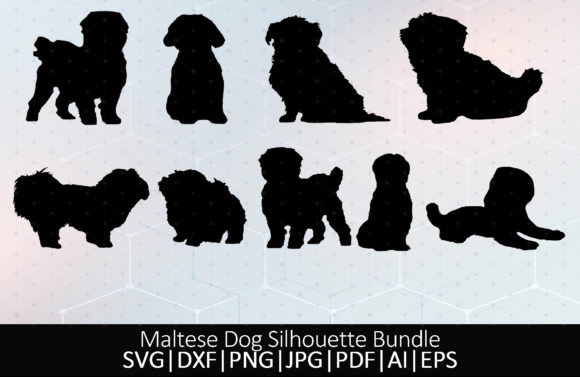 Maltese Dog Silhouette
